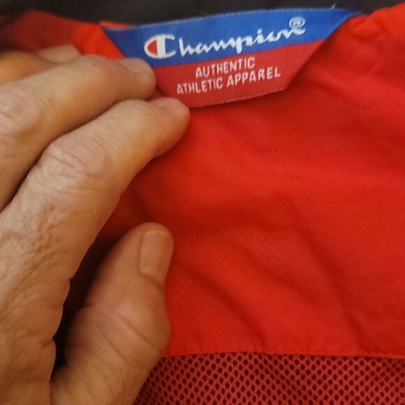 Vintage Champion Navy red wind Jacket L - Picture 8 of 10
